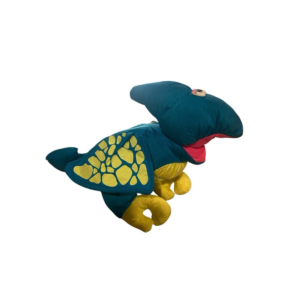 Vintage 1992 Puffalump Dinosaur Blue Fisher Price Plush PTERODACTYL Roars‎